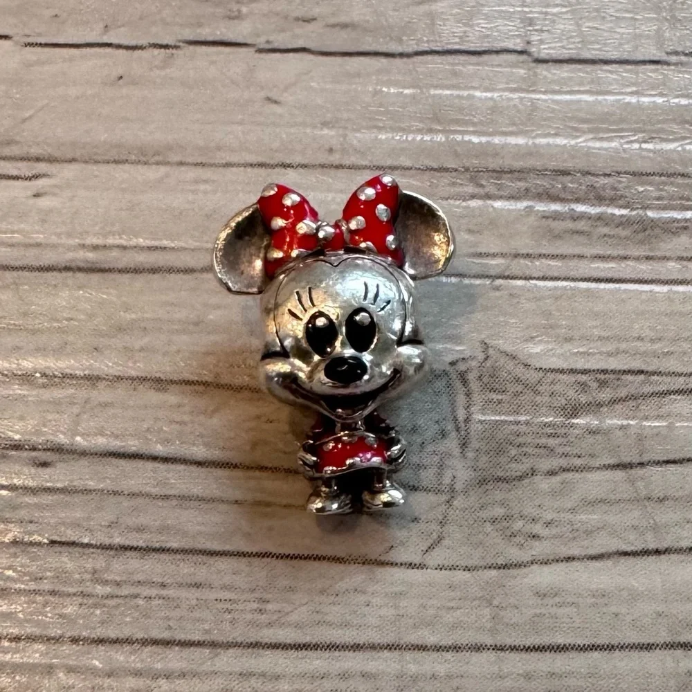 Pandora | Disney Minnie Mouse Dotted Dress & Bow Charm